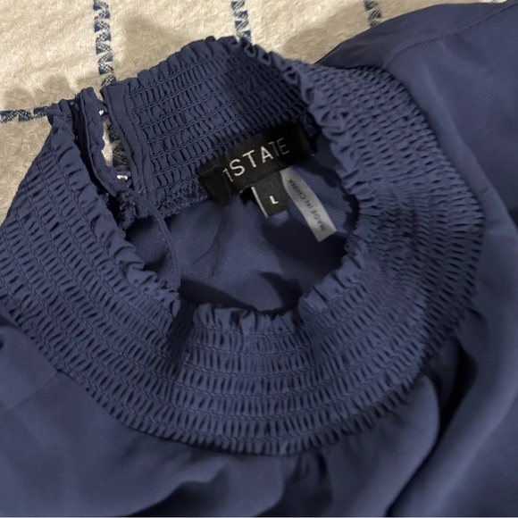 STATE Purple Ruffled Mini Dress - Picture 3 of 4